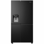 Hisense 632L Side by Side Refrigerator Black Steel HRSBS632BW hero image