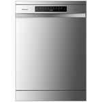 Hisense 60cm Freestanding Dishwasher Silver Steel HSBE15FS hero image