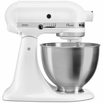 KitchenAid KSM45 Classic Stand Mixer White 5KSM45AWH hero image