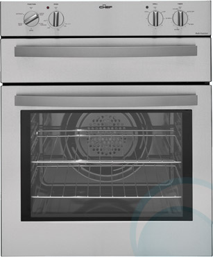 600mm/60cm Chef Electric Wall Oven EGC634S - 600mm Electric Wall Ovens...