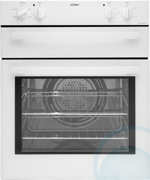 600mm/60cm Chef Electric Wall Oven EGC634W  - 600mm Electric Wall Ovens...