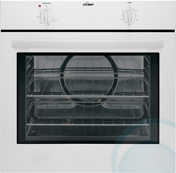 600mm/60cm Chef Electric Wall Oven EOC614W - 600mm Electric Wall Ovens...
