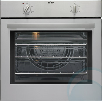 600mm/60cm Chef Electric Wall Oven EOC624S - 600mm Electric Wall Ovens...
