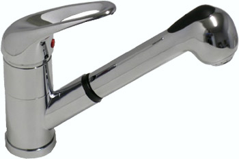 Omega Pull Out Tap LOGOPO