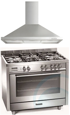 Baumatic Upright Oven & Rangehood Package PKBAU91EGSS Baumatic Upright Oven & Rangehood Package PKBAU91EGSS