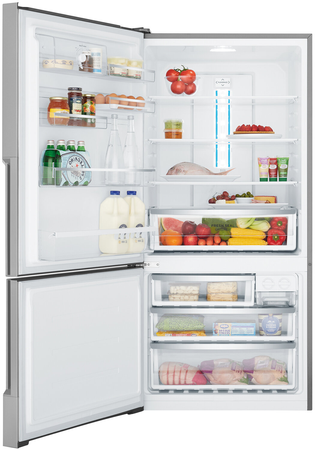 westinghouse 529l bottom mount fridge