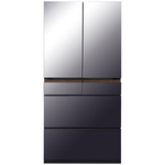 Hitachi 670L Multi Drawer French Door Refrigerator Crystal Mauve Grey Glass R-GW670TAXM hero image