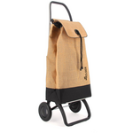 Rolser IMax Yute Bi 2 Wheel Foldable Trolley Natural/Black R-IMX545-2143 hero image