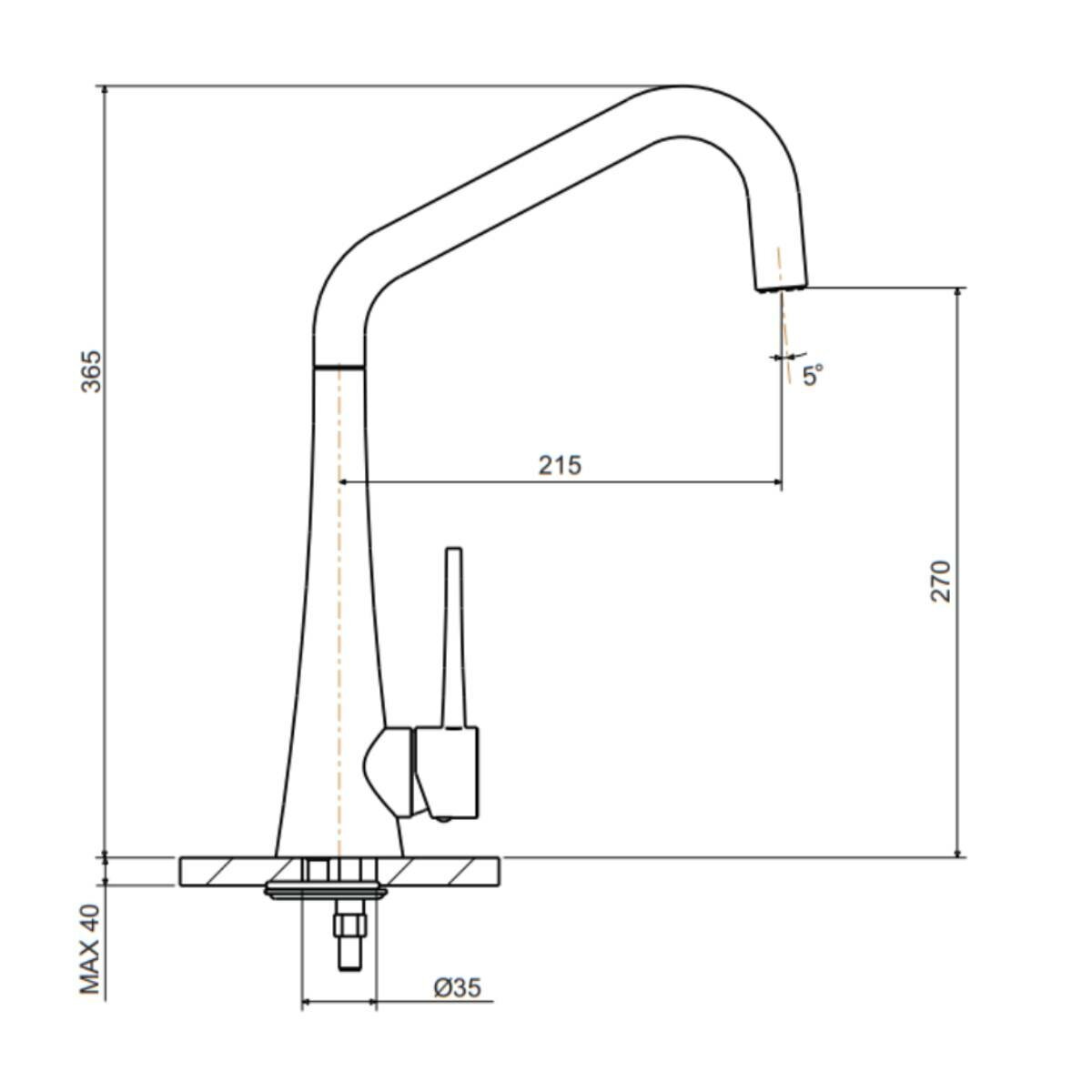 Armando Vicario TINK Kitchen Mixer Tap image 2