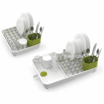 Buy Joseph Joseph Light Stone Natural/Sage Green Extend Expandable Dish Rack  from Next USA