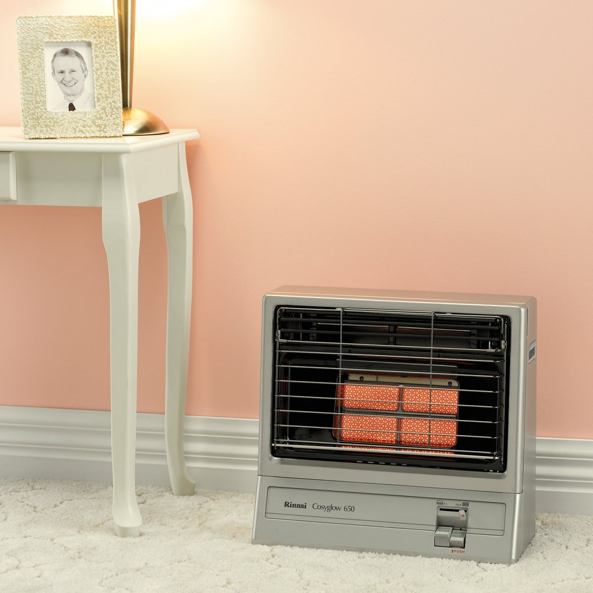 Rinnai Cosyglow Unflued LPG Radiant Heater 650SL | Appliances Online