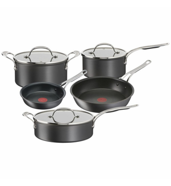 Tefal Specialty Premium Hard Anodised Induction Non-Stick 5 Piece Cook Set