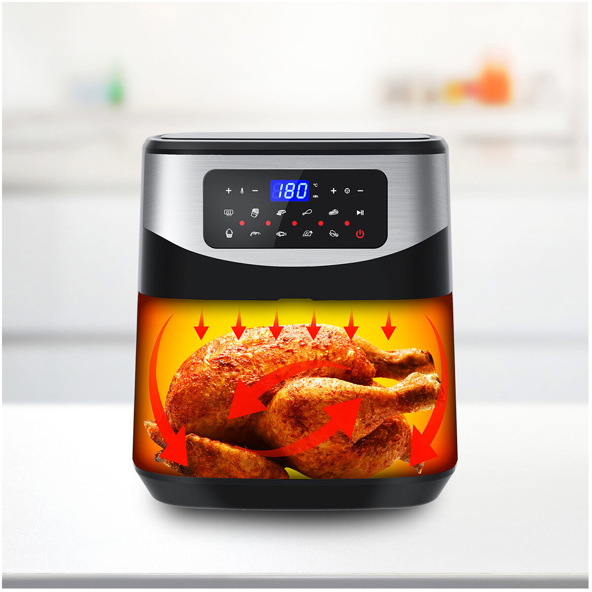 Kitchen Couture 12 Litre Air Fryer Multifunctional LCD One Touch Displ –  Mygenieshop