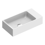 Catalano Verso 50x25 Wall Hung Basin 1 Tap Hole - Gloss White 15025VEFC00-Z3443 hero image