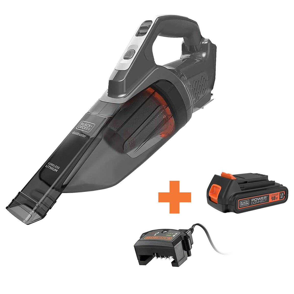 Black+decker 20V MAX* PowerConnect Dustbuster Cordless Handheld Vacuum (BCHV001C1)