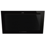 Smeg Linea 90cm Vertical Rangehood - Midnight Black KV194B3 hero image