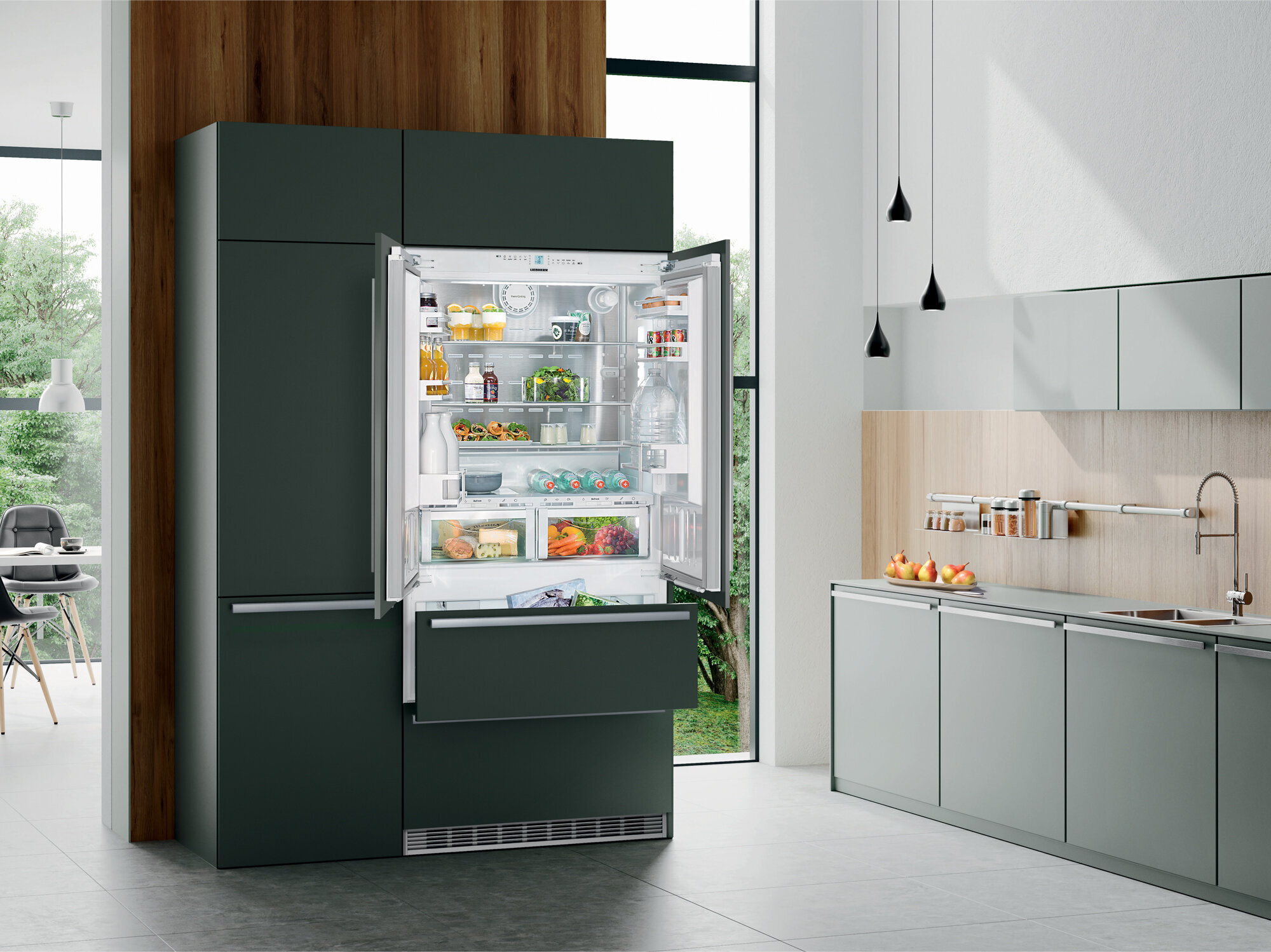 plumbed french door fridge freezer