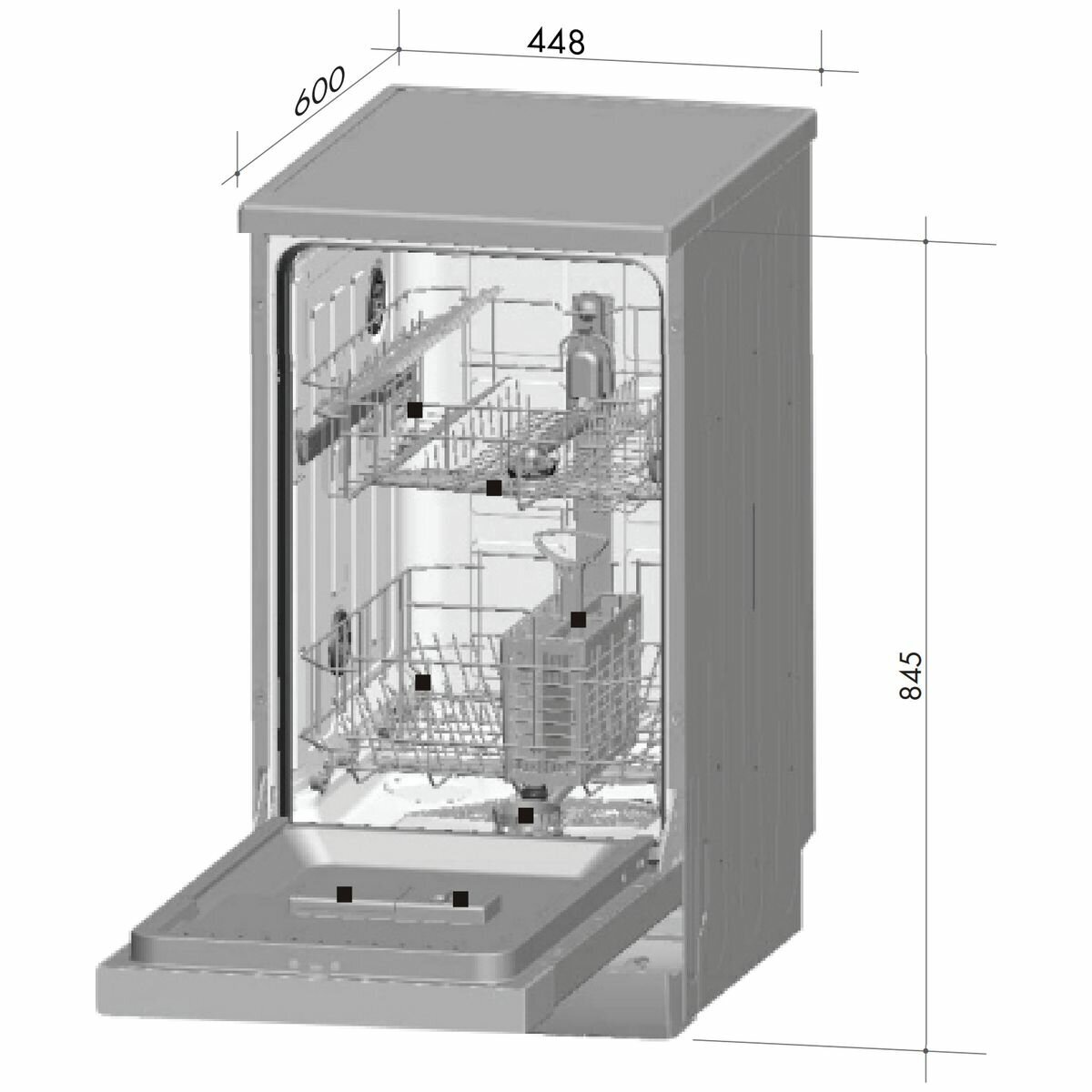 45cm dishwasher fashion guys