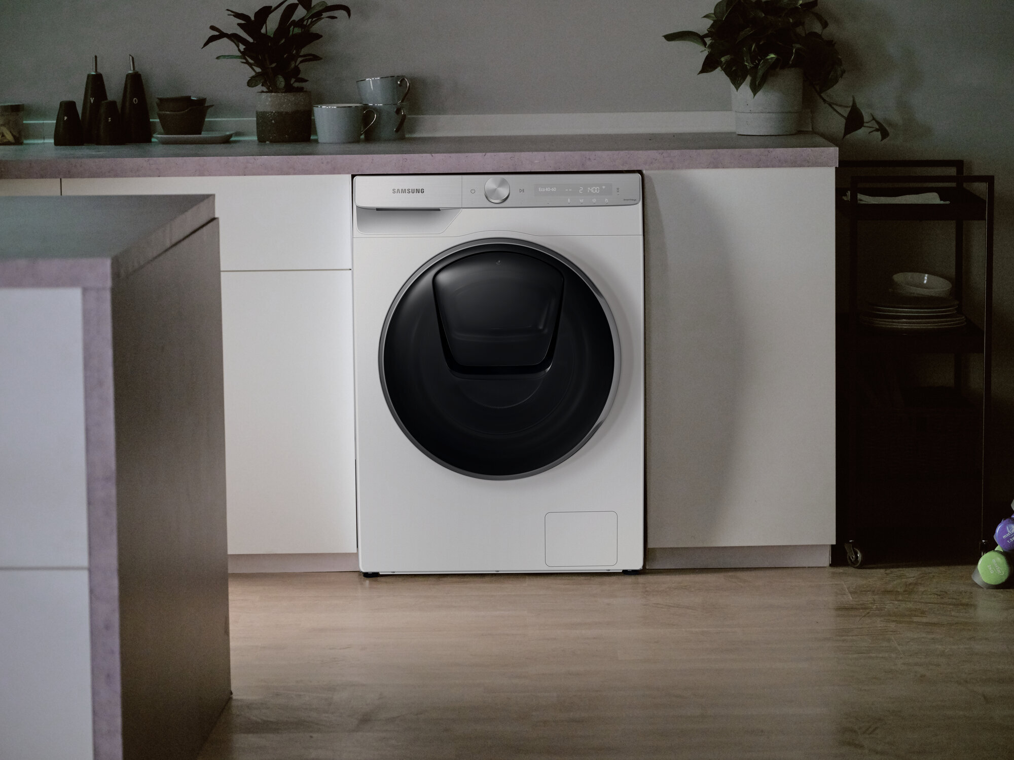 samsung 8.5 kg quickdrive ™ front load washing machine ww85t984dsh