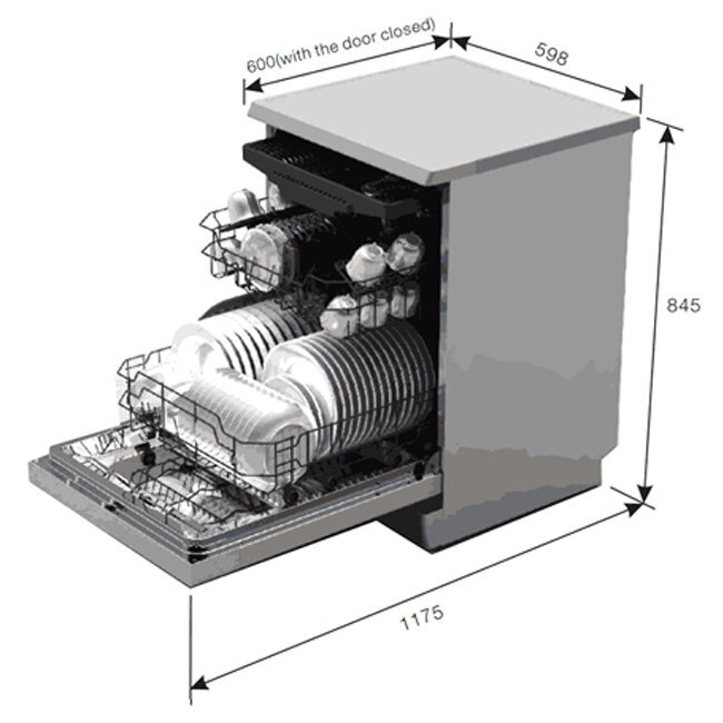 Delonghi 60cm freestanding 2024 dishwasher dedw6015s review