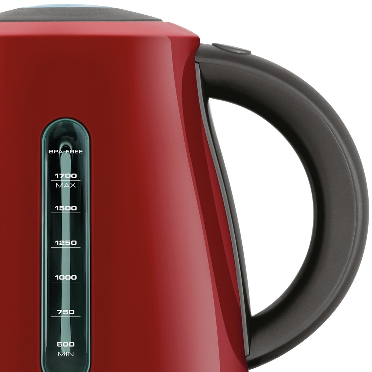 breville vkt064 lustra electric kettle, 1.7 litre, 3 kw fast boil, candy  red