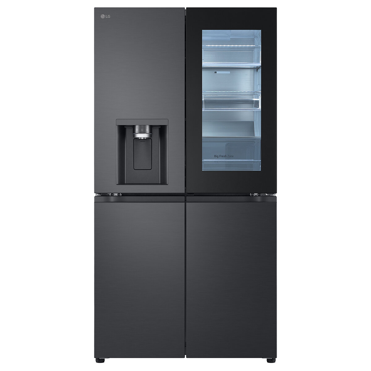 lg refrigerator matte black