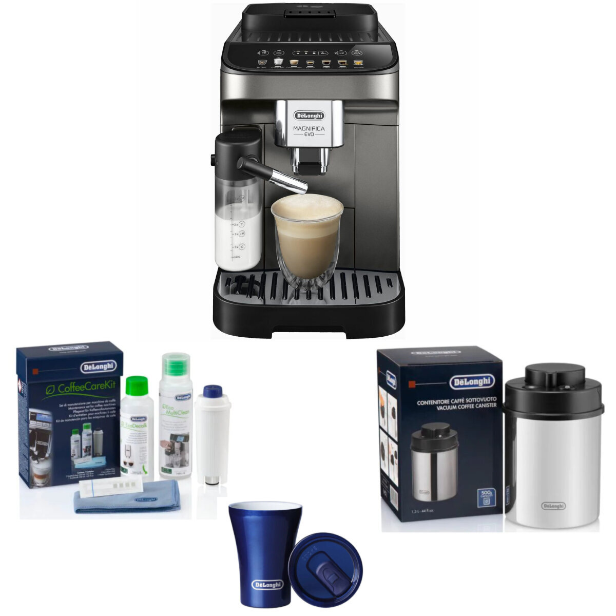 Buy DeLonghi Magnifica Evo Titan ECAM29083TB, Automatic Coffee Machine,  Titanium Black