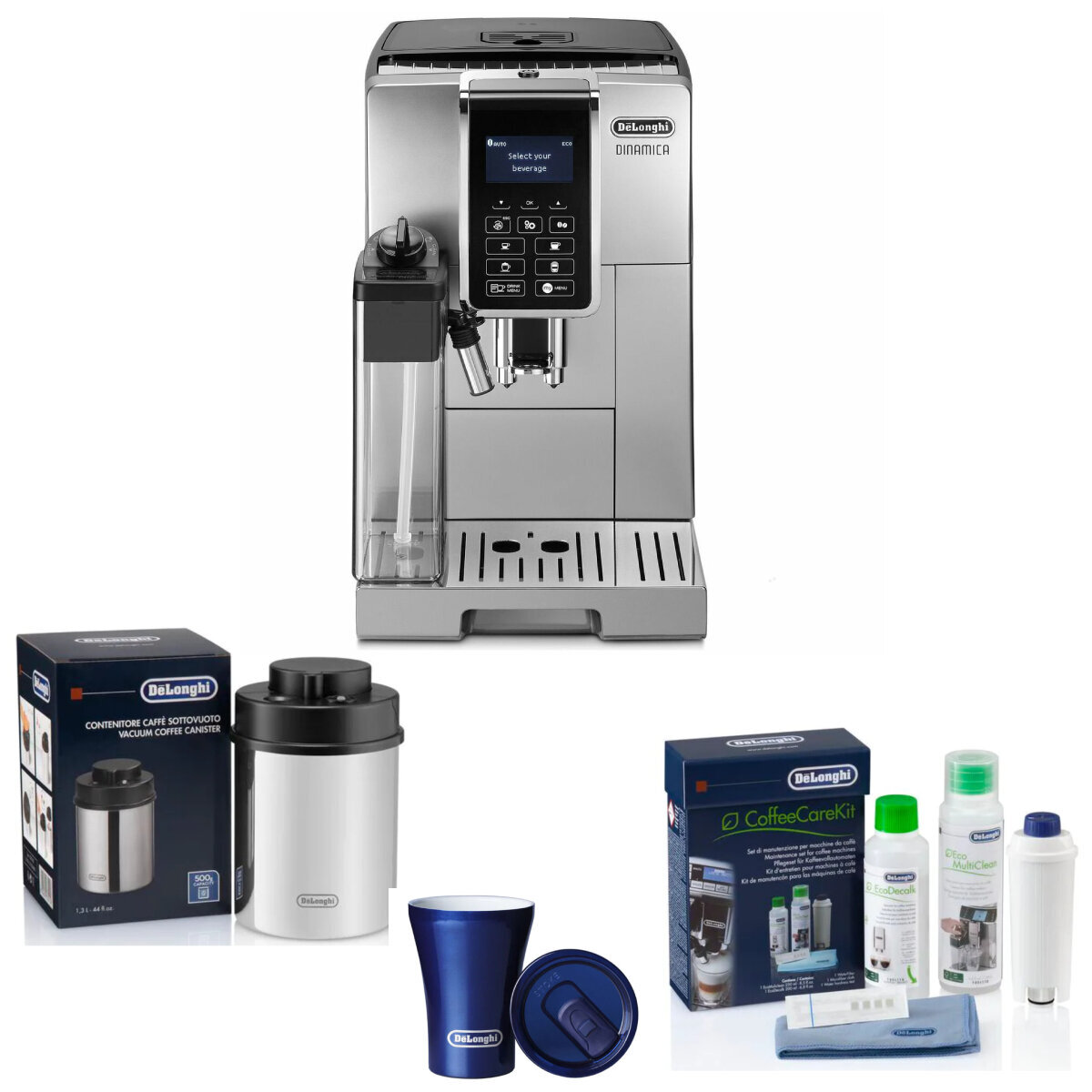 DeLonghi Dinamica Fully Automatic Coffee Machine Package