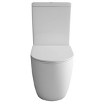 Studio Bagno Hyde Rimless Back To Wall Toilet Suite - Gloss White HYD001 hero image