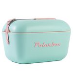 Polarbox Pop 12L Cooler Cyan with Rose Logo and Strap PLBP12CR hero image