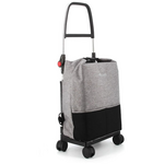 Rolser One Tweed TShop Foldable 4 Wheel Swivelling Trolley Grey R-ONE001-1022 hero image