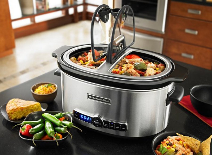 Oval Removable Ceramic Pot 6.5L Big Slow Cooker - China