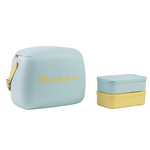 Polarbox Pop 6L Cooler Bag with 2 Lunch Box Containers Sky/Yellow PLBC6SY hero image