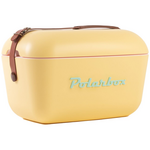 Polarbox Classic 12L Cooler Yellow with Cyan Logo PLBC12Y hero image