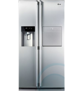 567l side by side refrigerator with one touch home bar