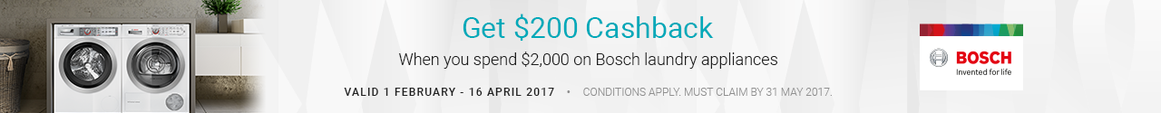 Bosch - Laundry Cash Back