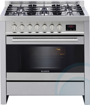 blanco free standing oven