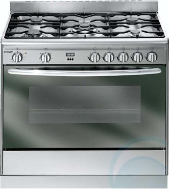 omega 90cm stainless steel freestanding oven