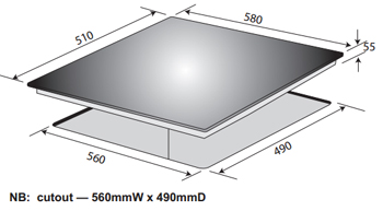 Omega Oi64bb Induction Cooktop Appliances Online