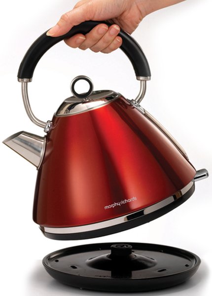 morphy richards metallic red kettle