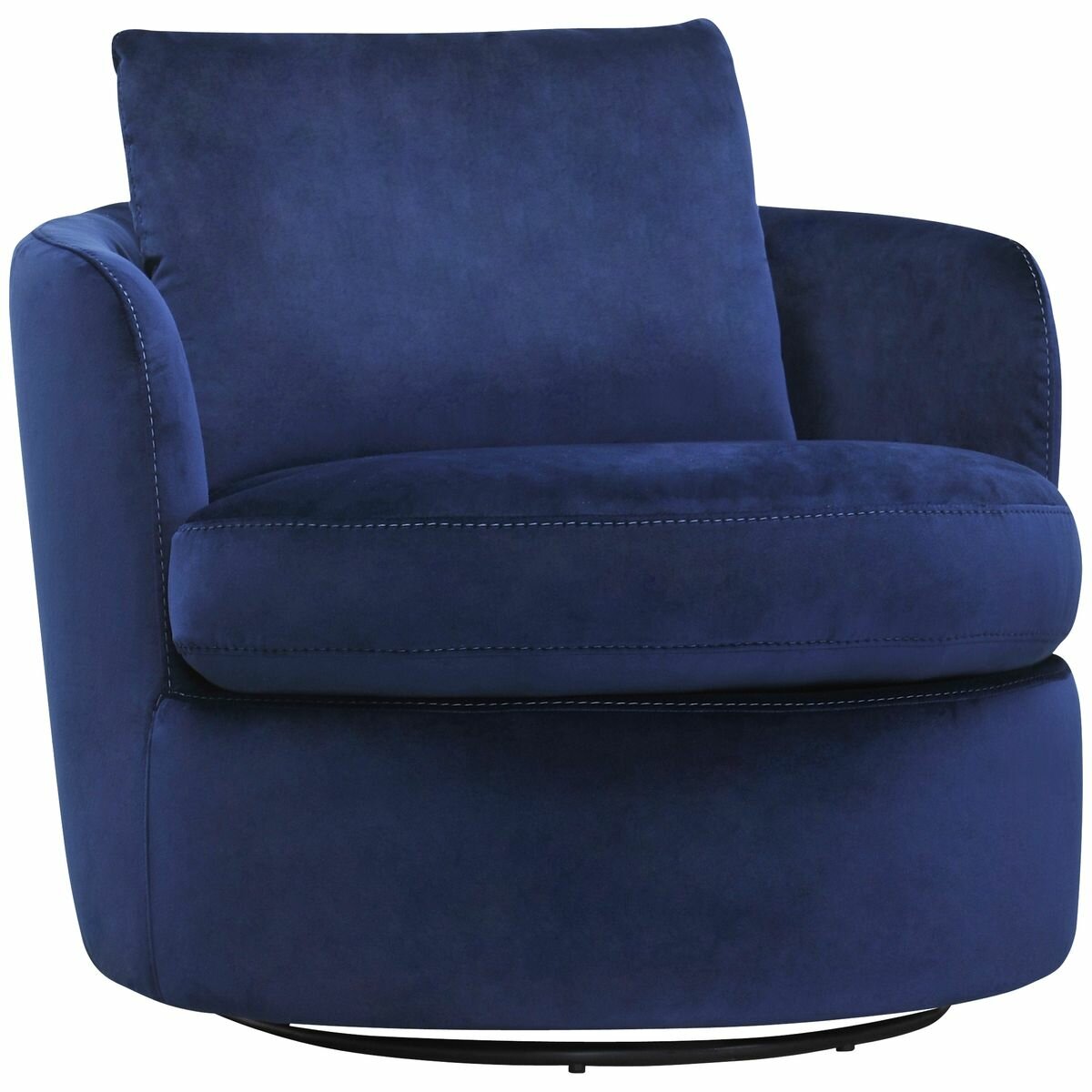 blue accent chair swivel