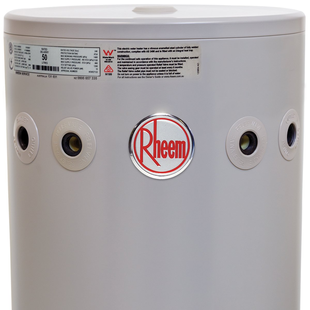 New Rheem 191050 Rheemglas 50l Electric Hot Water System Ebay