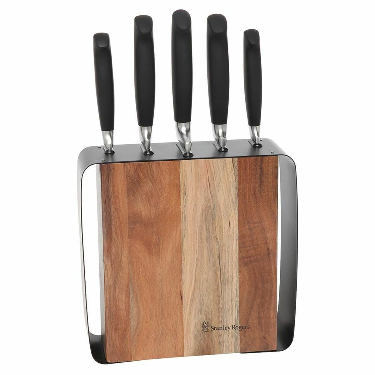 stanley rogers 6 piece knife block set