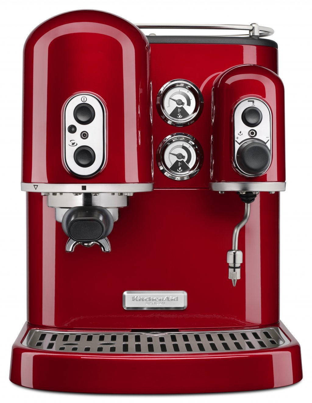 red coffee machine