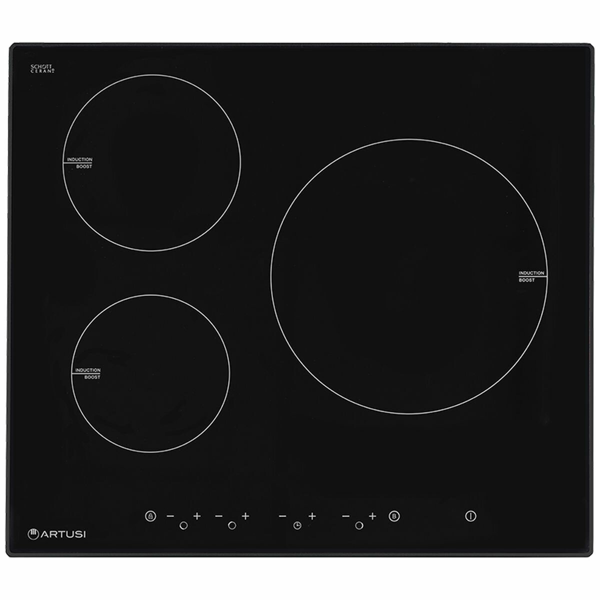 three burner induction cooktop