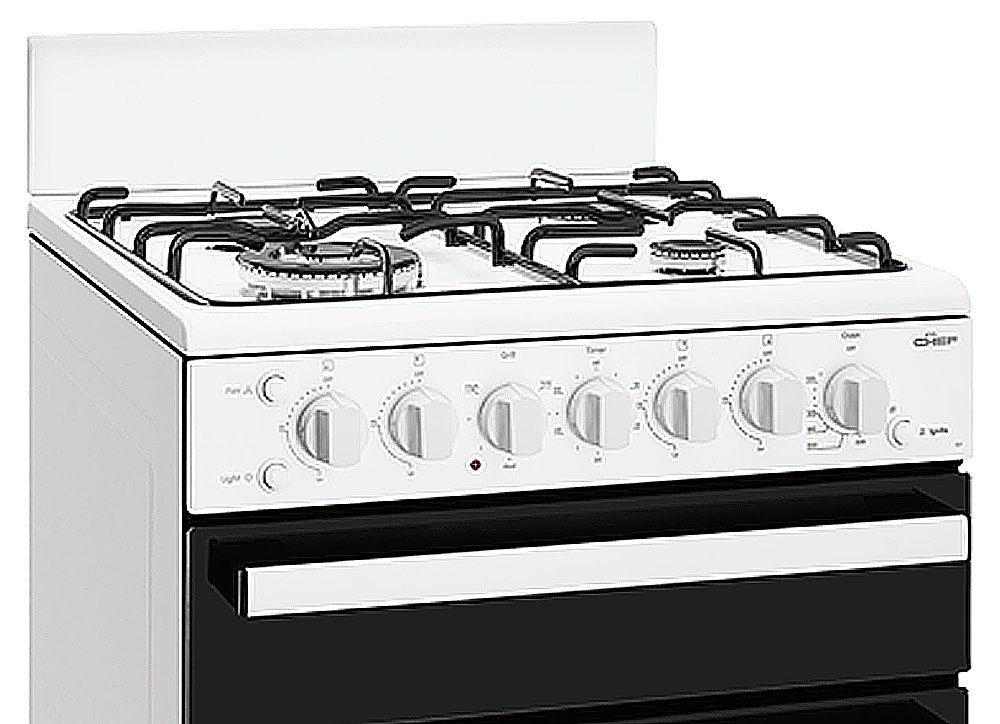 New Chef Cfg517wblp 54cm Freestanding Lpg Gas Oven Stove