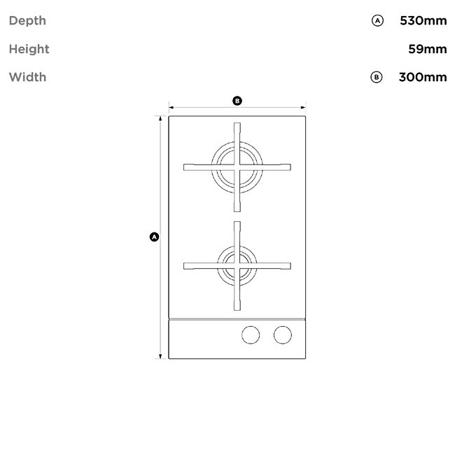 New Fisher Paykel Cg302dnggb1 30cm Natural Gas Cooktop