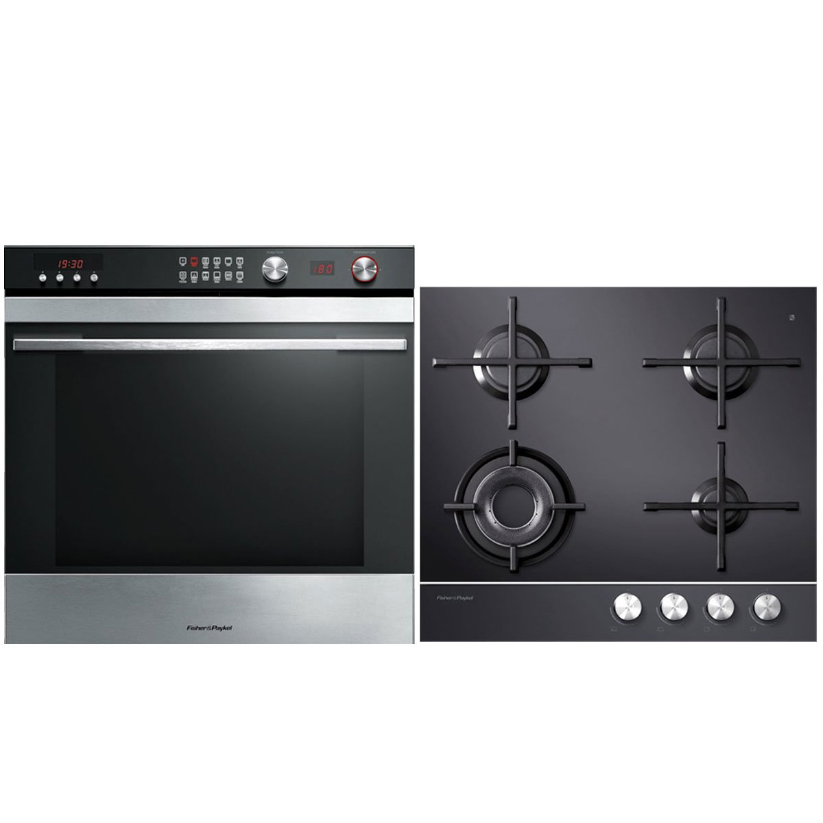 Fisher Paykel 60cm Pyrolytic Oven 60cm Gas Cooktop Pack