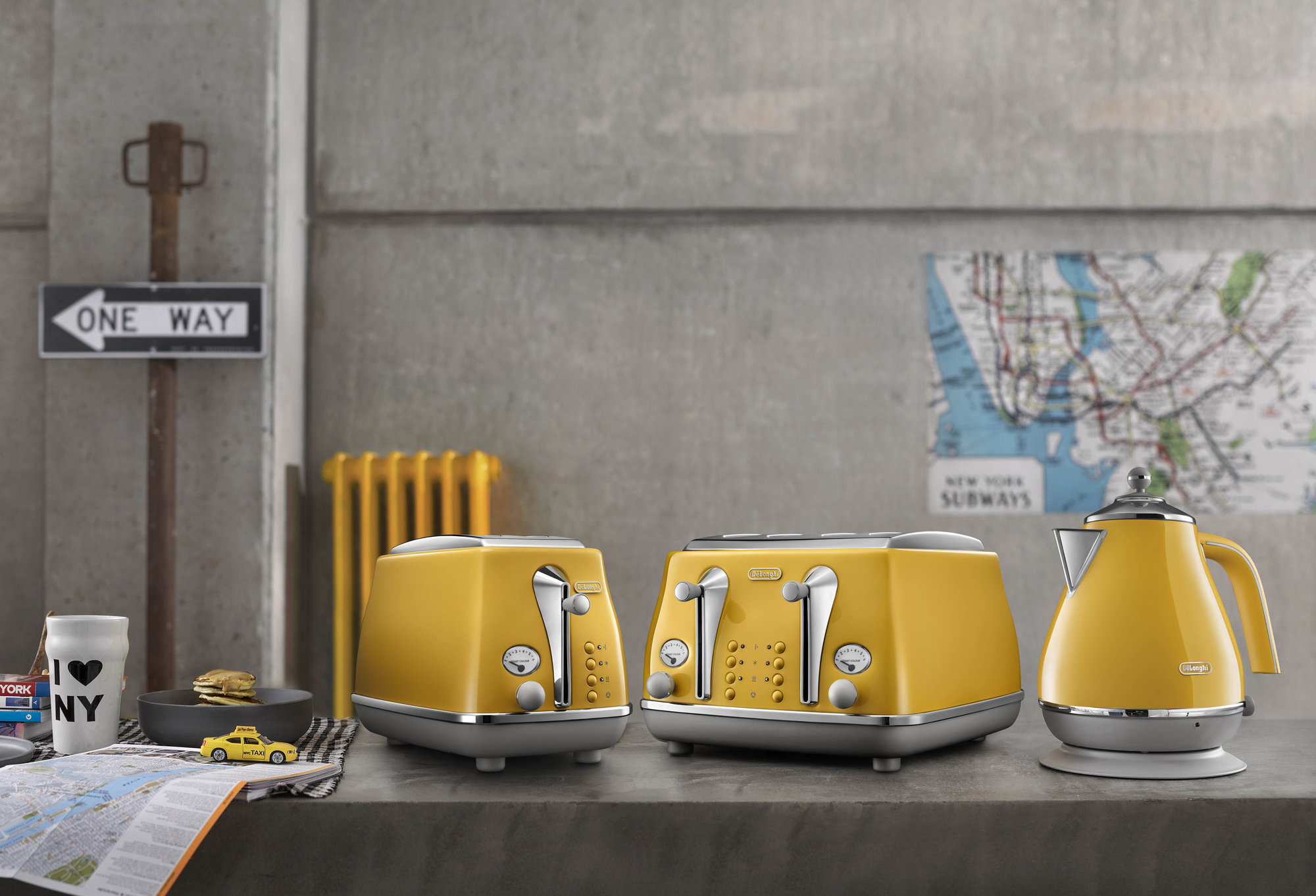 delonghi yellow toaster 2 slice