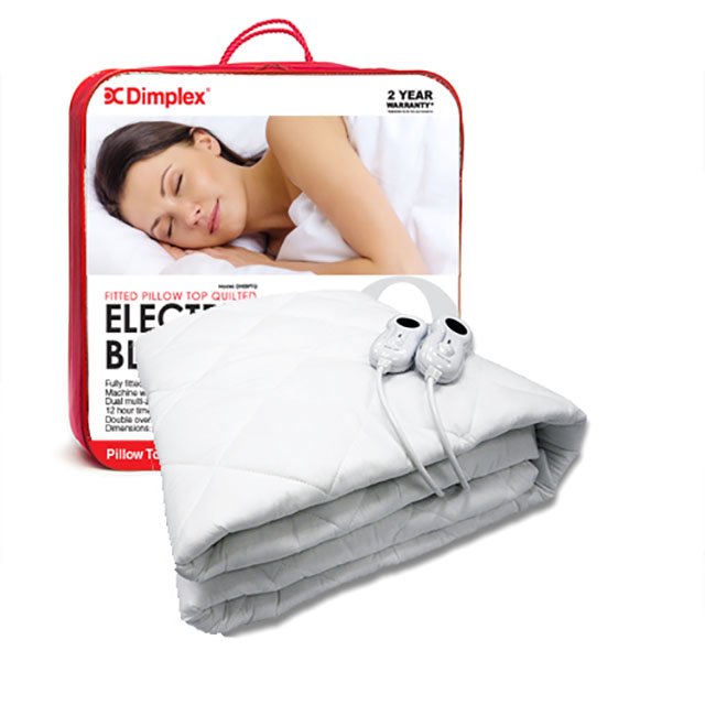 can you sleep on top of an electric blanket